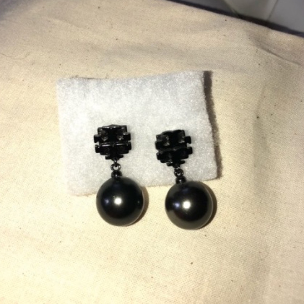 Tory Burch Drop Faux Pearl Earrings